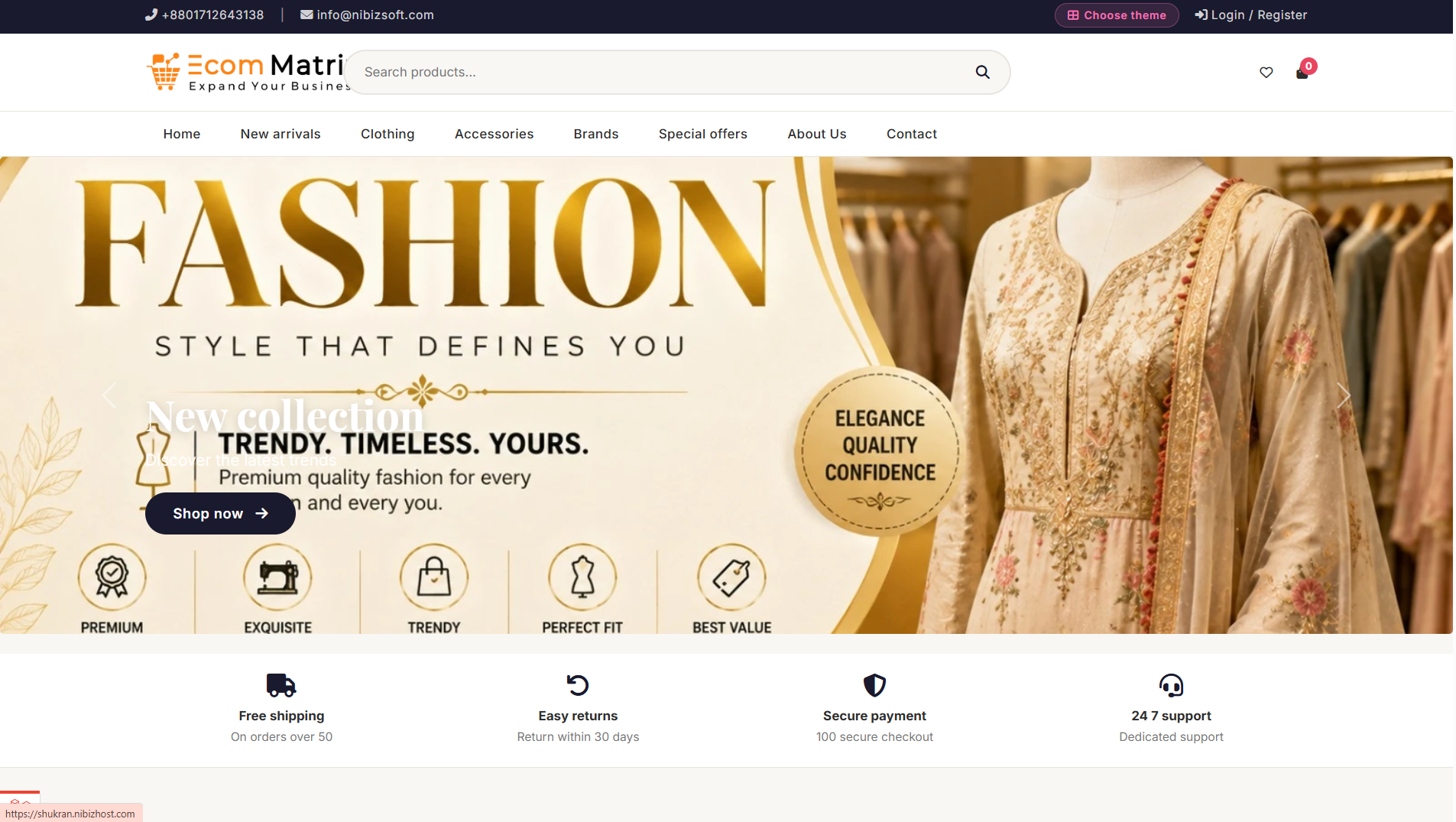 Fashion BD Theme Preview